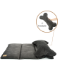 Costa roll-up dog travel bed  VELVET BLACK