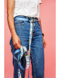 Dog leash with hip belt 3m Dog is in the air