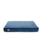 Orthopedic bed for a dog SONO Velvet Waterproof Navy Blue