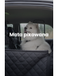 Kuko+ QUILTED dog car seat cover WITH SAFETY BELT