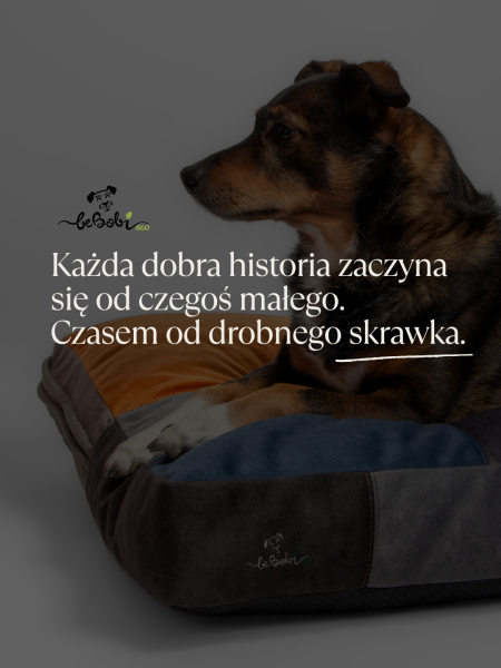 Navajo - Legowisko dla psa z upcyclingu – unikatowy patchwork z tkanin welurowych roz. S