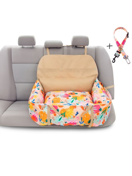 "Ero Soft" dog car booster seat HAU ARE YOU SUMMER size L