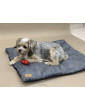 Costa roll-up travel bed GREY RECYCLED VELVET