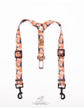 Double dog seatbelt Hippie Hound
