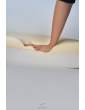 Orthopedic dog mattress Green Recycled Velvet with bone shaped pillow