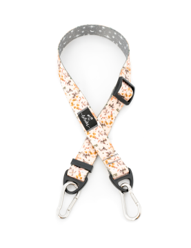 Dog seatbelt - clip hook to isofix snap fastener Flower HAUer