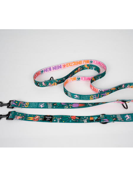 Adjustable dog leash bieGAJ